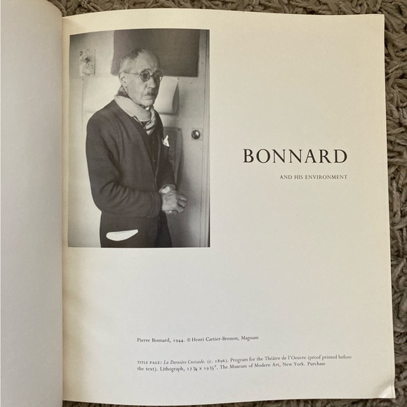 Bonnard and His Environment by SOBY - Pierre Bonnard - Vintage Bonnard Art Book - Picture 11 of 12